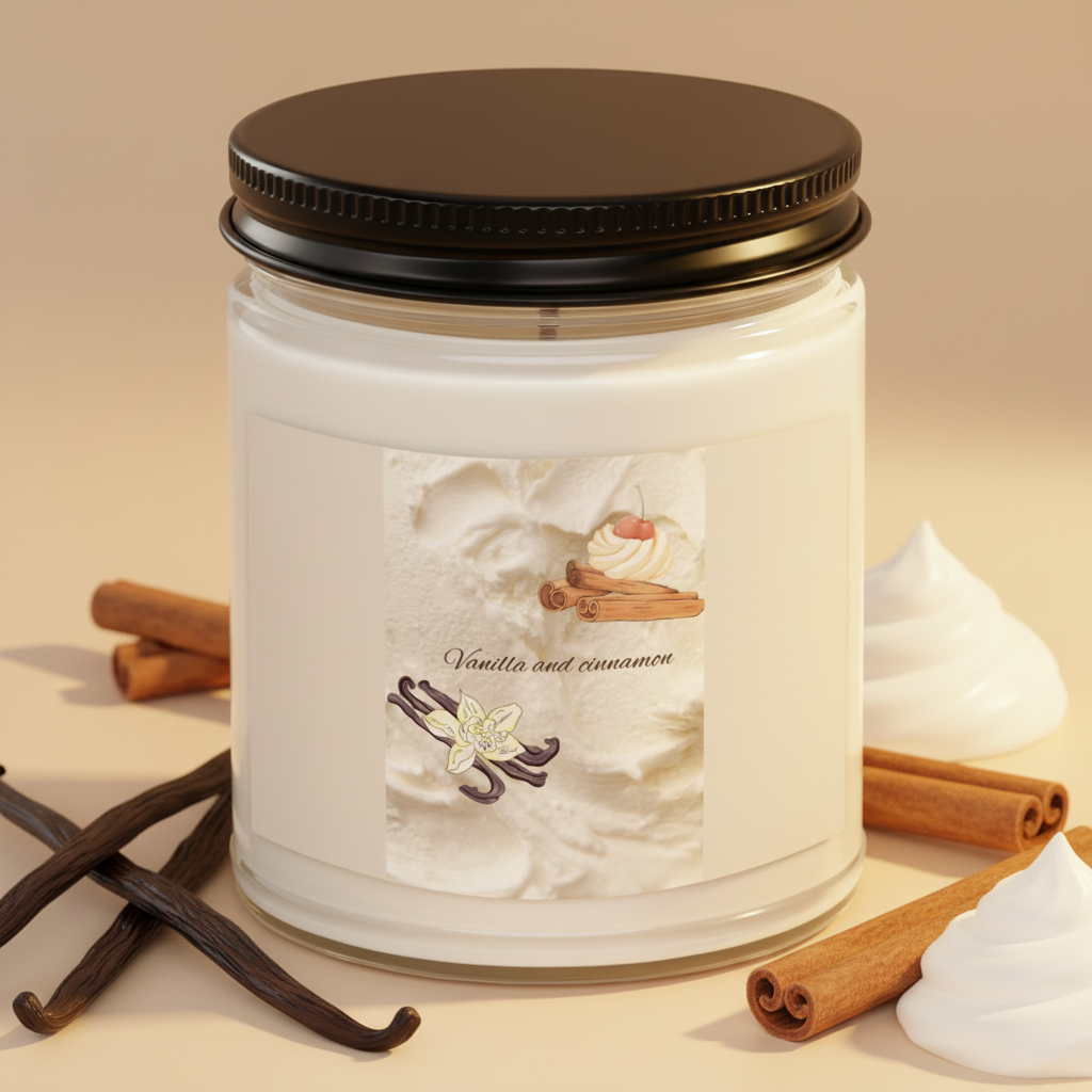 Warm & Cozy Cinnamon Vanilla Candle
