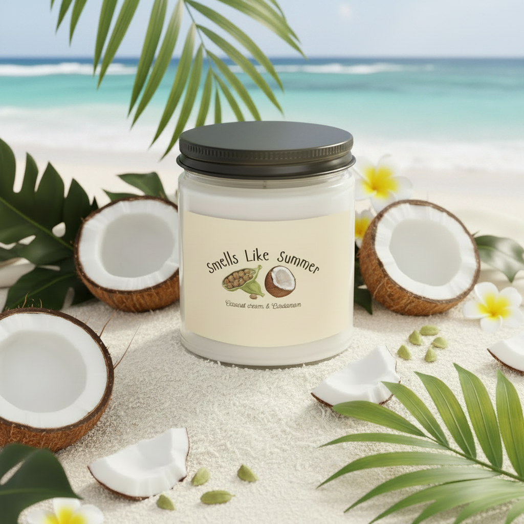 Exotic & Dreamy Coconut Cardamom Candle