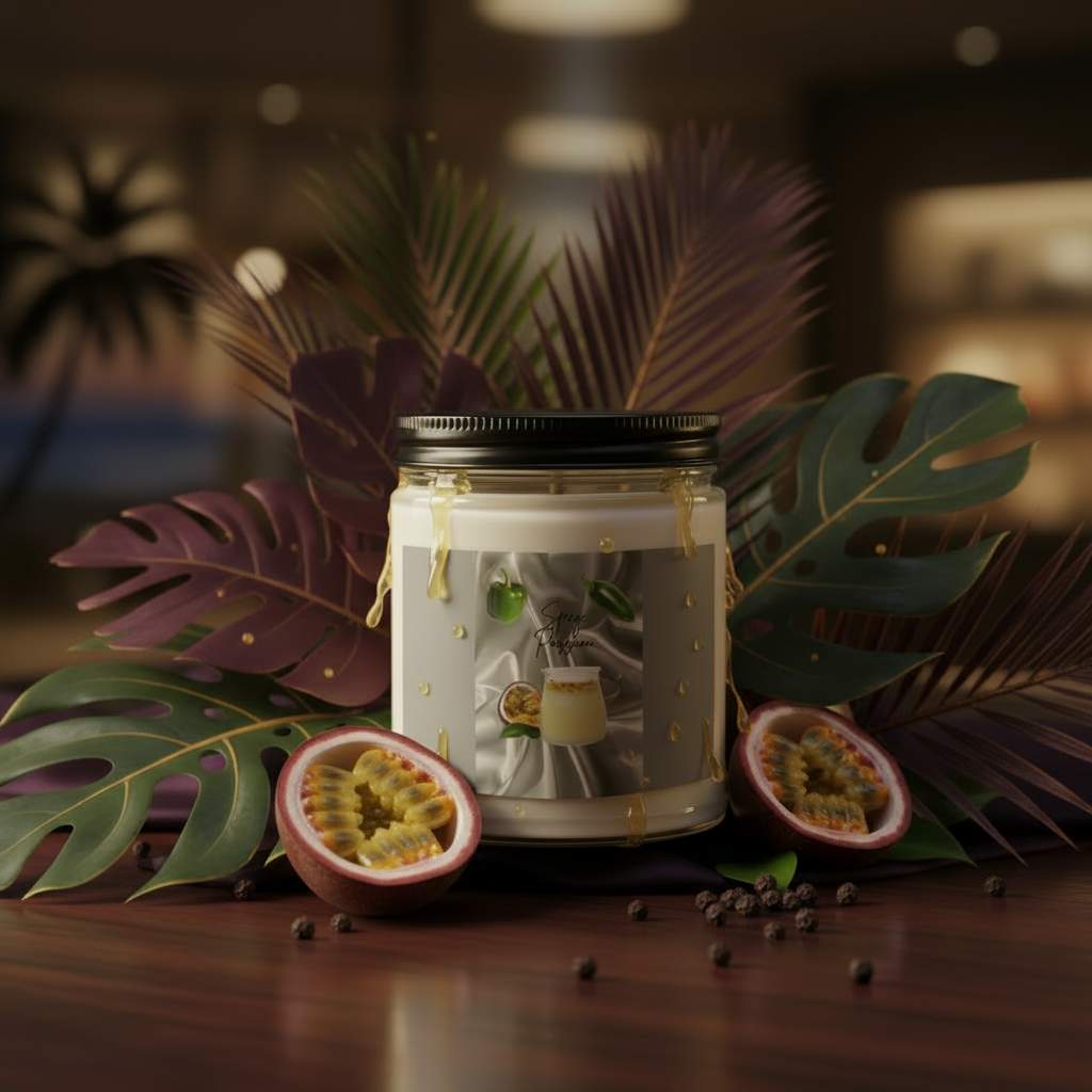 Tropic Heat — Peppered Passionfruit Candle