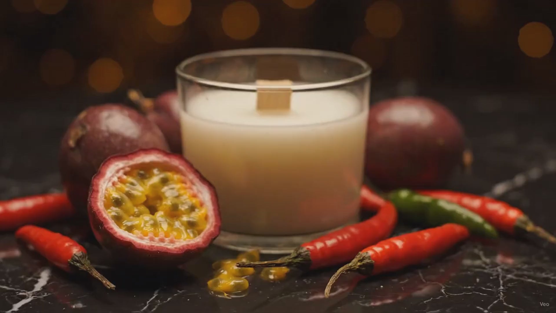 Tropic Heat — Peppered Passionfruit Candle